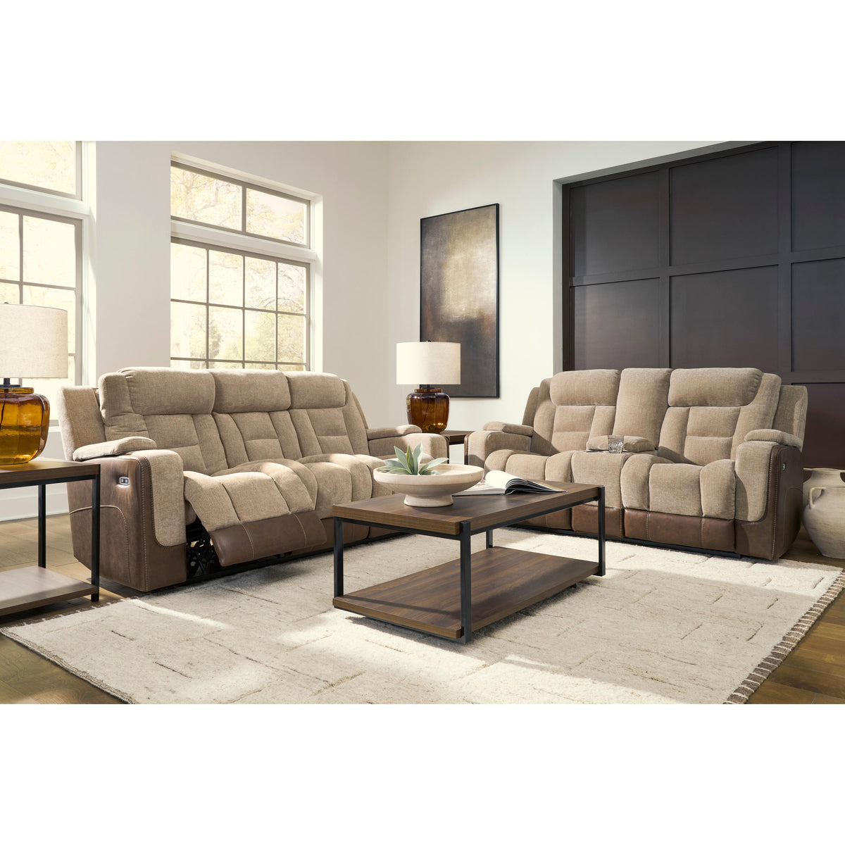 Signature Design by Ashley Mixed Motion PC8350415 Power Reclining Sofa with Adjustable Headrest IMAGE 12