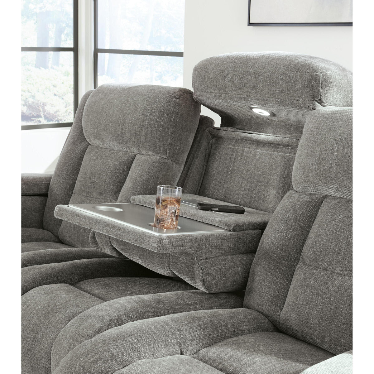 Signature Design by Ashley Mixed Motion PC8350515 Power Reclining Sofa with Adjustable Headrest IMAGE 12