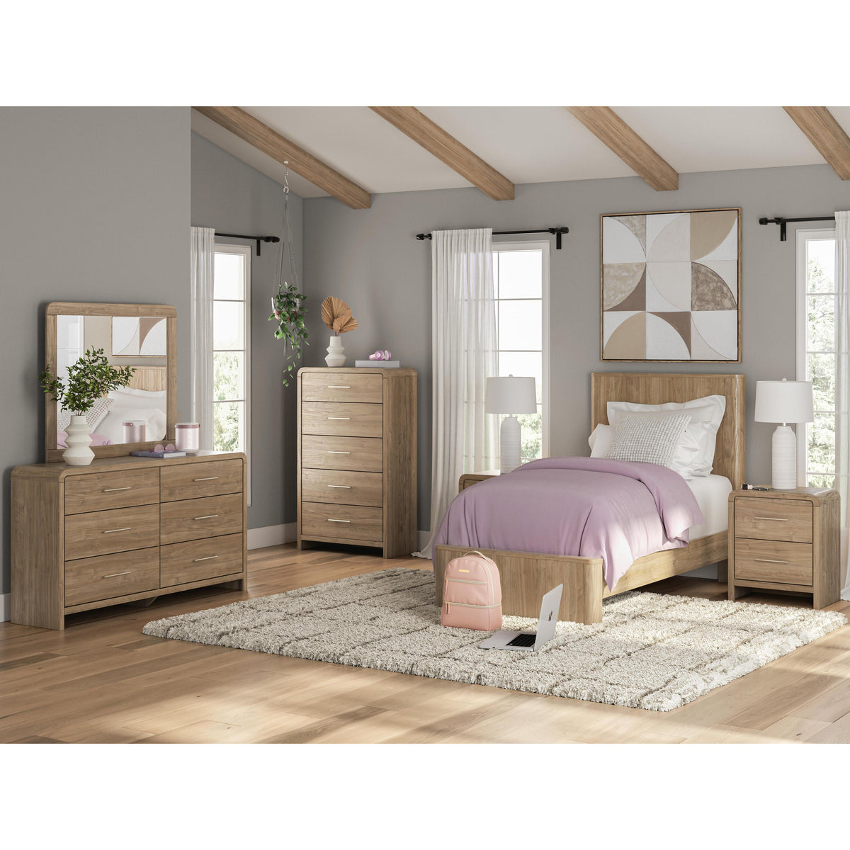 Signature Design by Ashley Dovander PCB1121B8 Twin Panel Platform Bed IMAGE 10