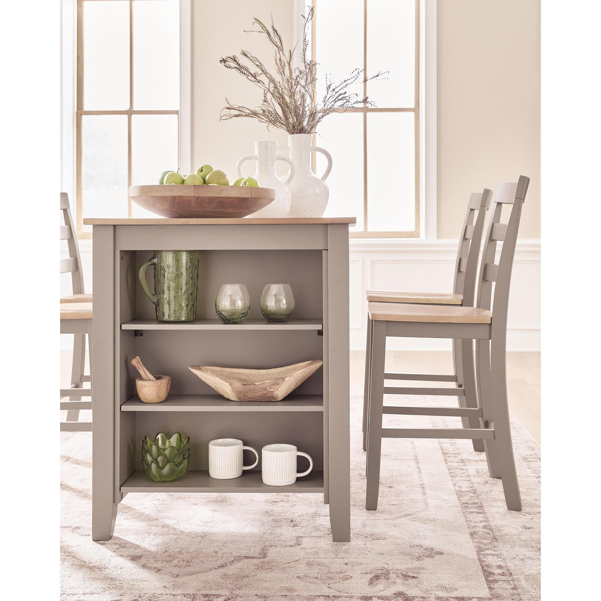 Signature Design by Ashley Harperfeld PCD403-13 Rectangular Dining Room Counter Table IMAGE 4