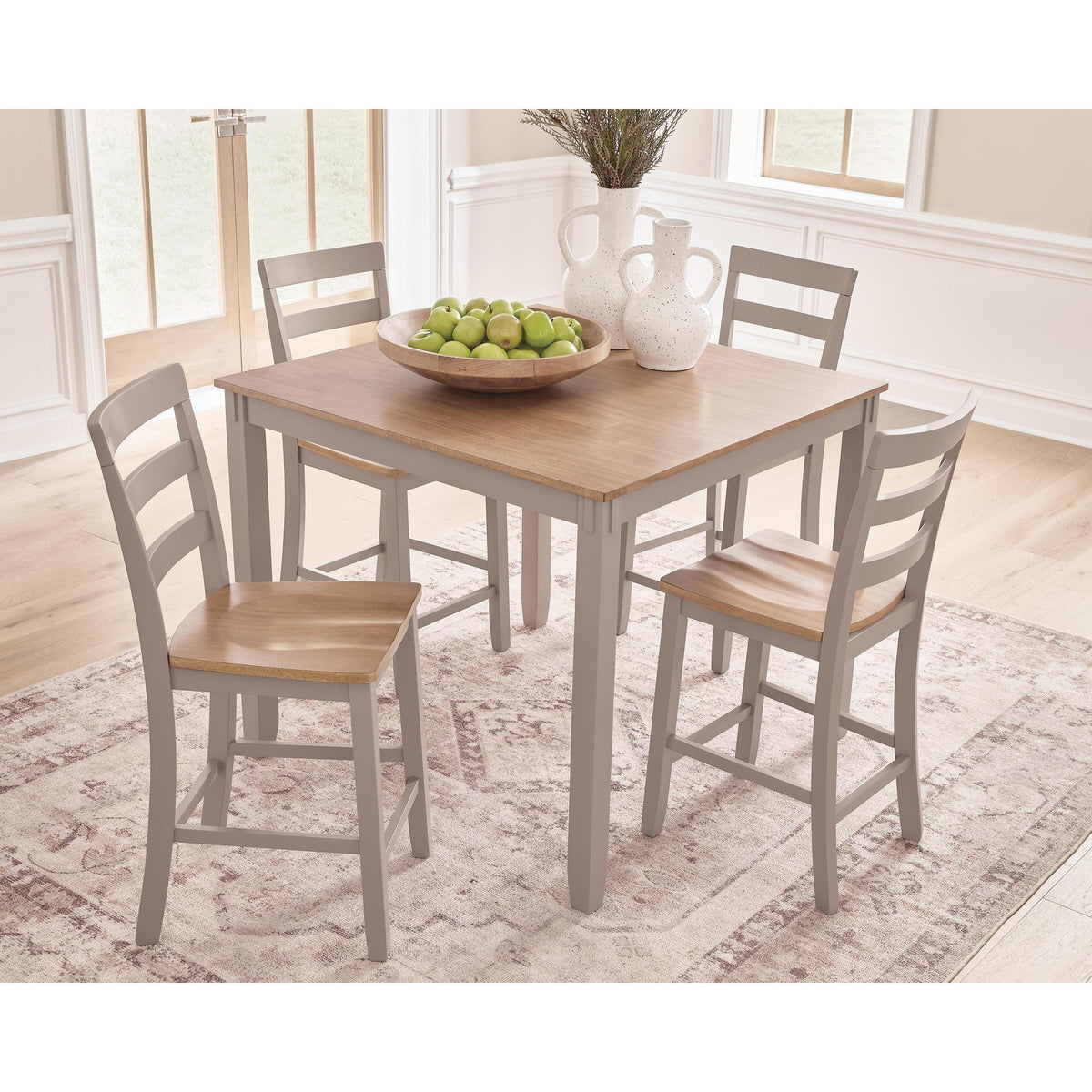 Signature Design by Ashley Harperfeld PCD403-223 Counter Table Set IMAGE 3