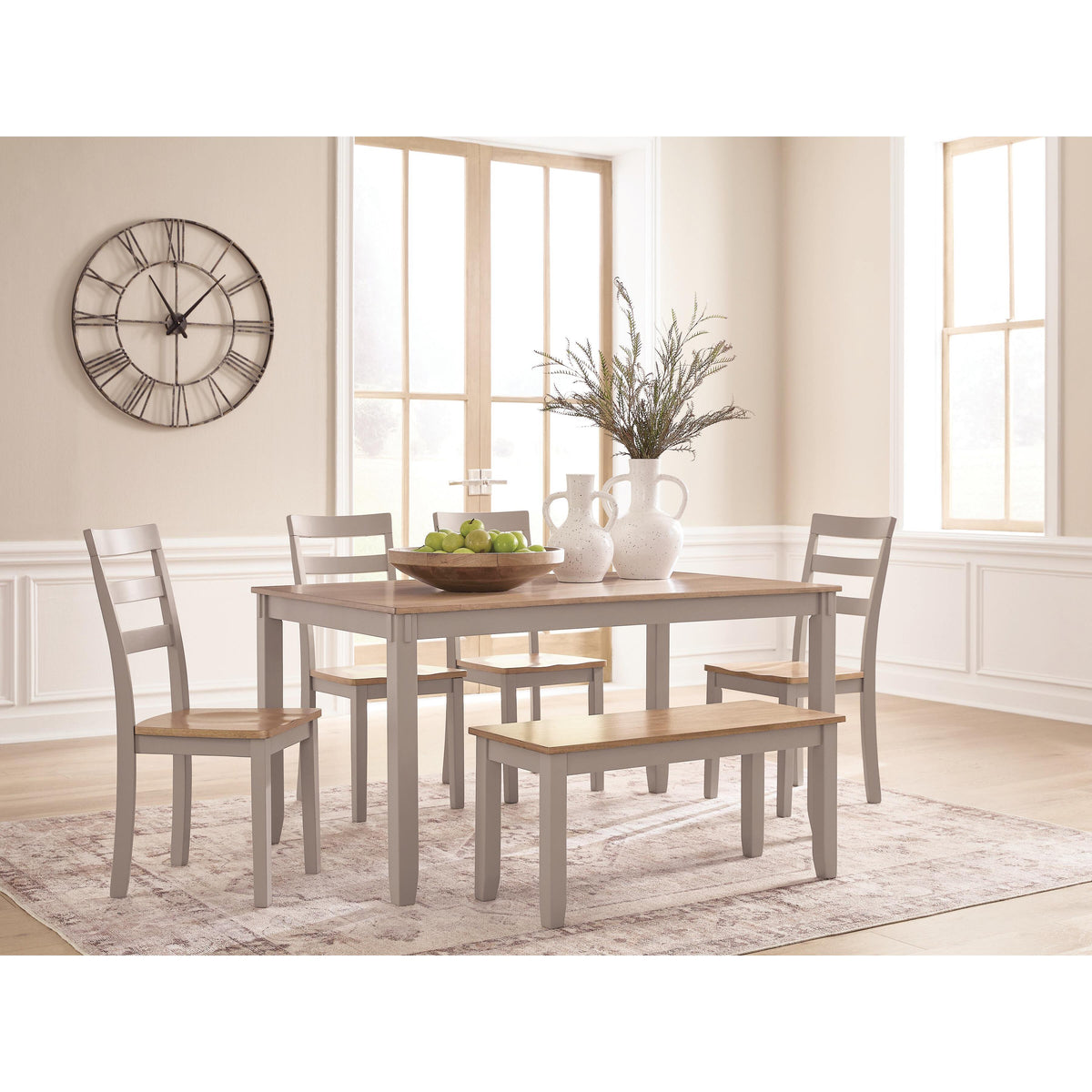 Signature Design by Ashley Harperfeld PCD403-325 Dining Room Table Set IMAGE 3