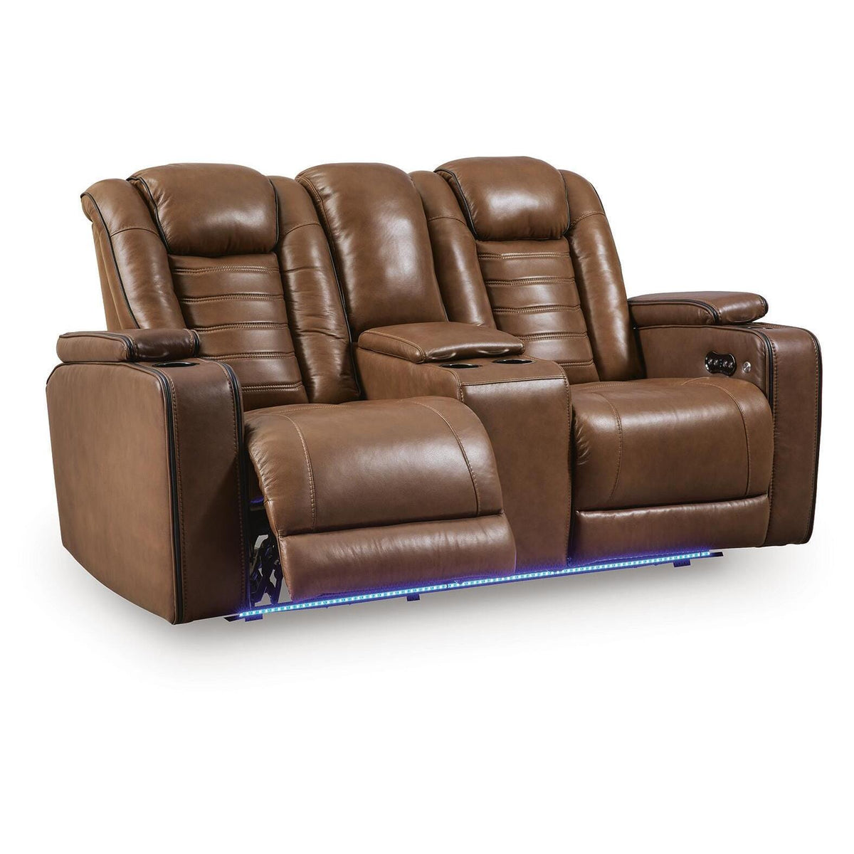 Signature Design by Ashley Gruaro PCU1420018 Power Reclining Loveseat with Console & Adjutasble Headrest IMAGE 7