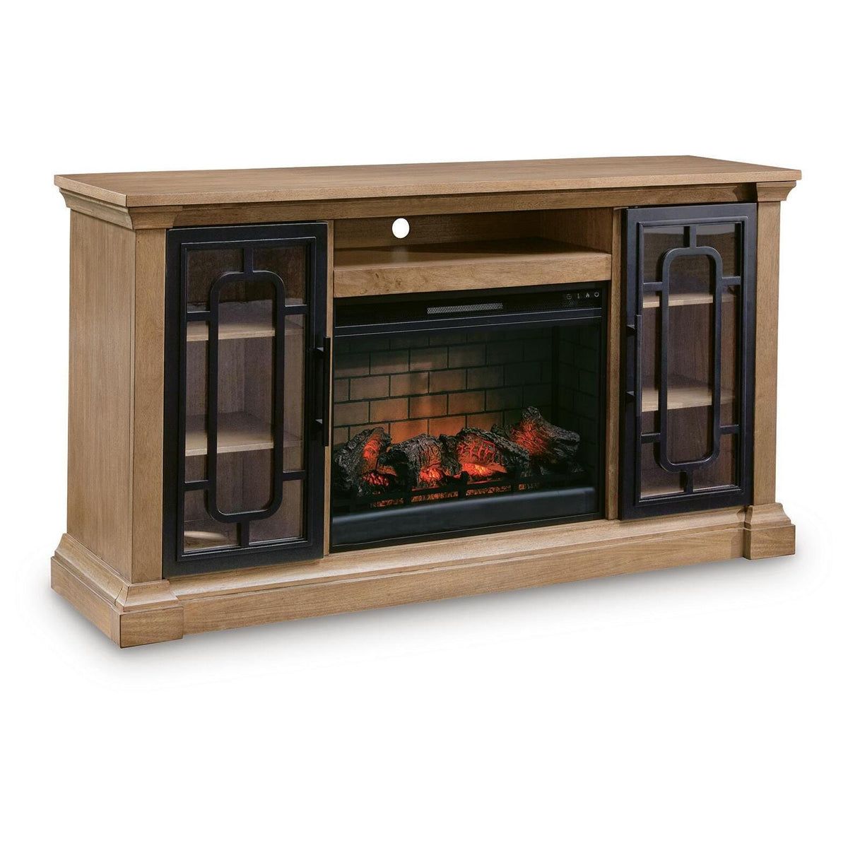 Signature Design by Ashley Wittenmyer W794W1 72" TV Stand with Electric Fireplace IMAGE 1