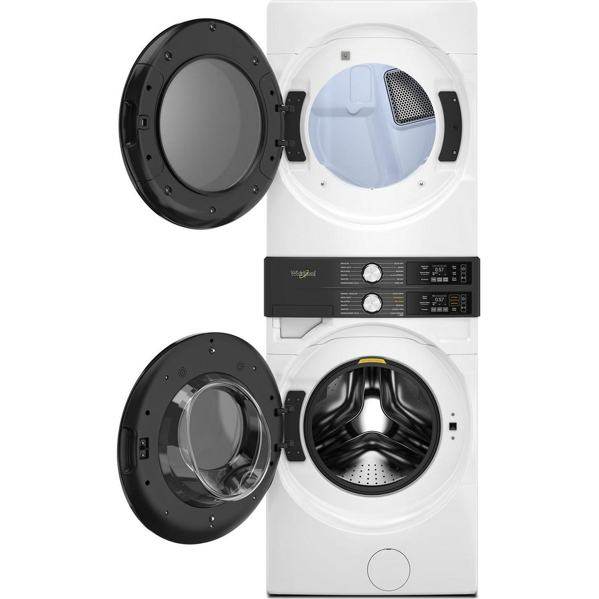 Whirlpool Stacked Washer/Dryer Electric Laundry Center YWEF5727TW IMAGE 2