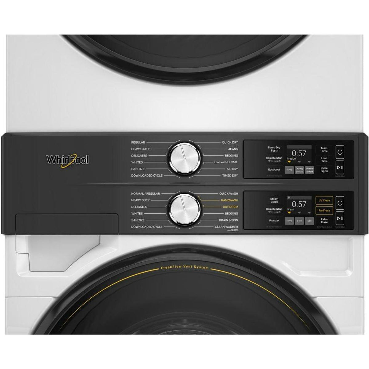 Whirlpool Stacked Washer/Dryer Electric Laundry Center YWEF5727TW IMAGE 3