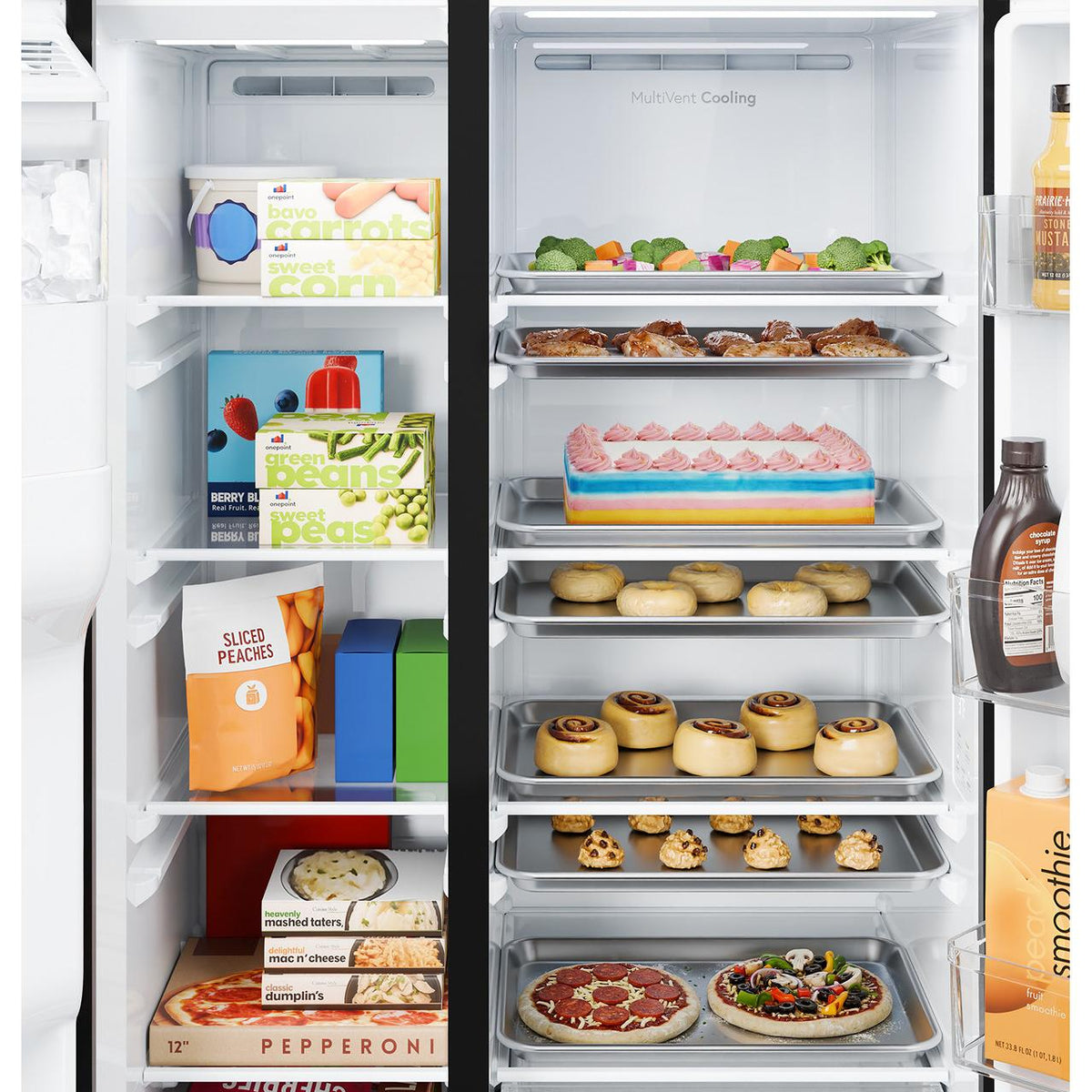 GE 27.9 cu. ft. Side-By-Side Refrigerator with Extra Tall Dispenser GSS28NYYFS IMAGE 8