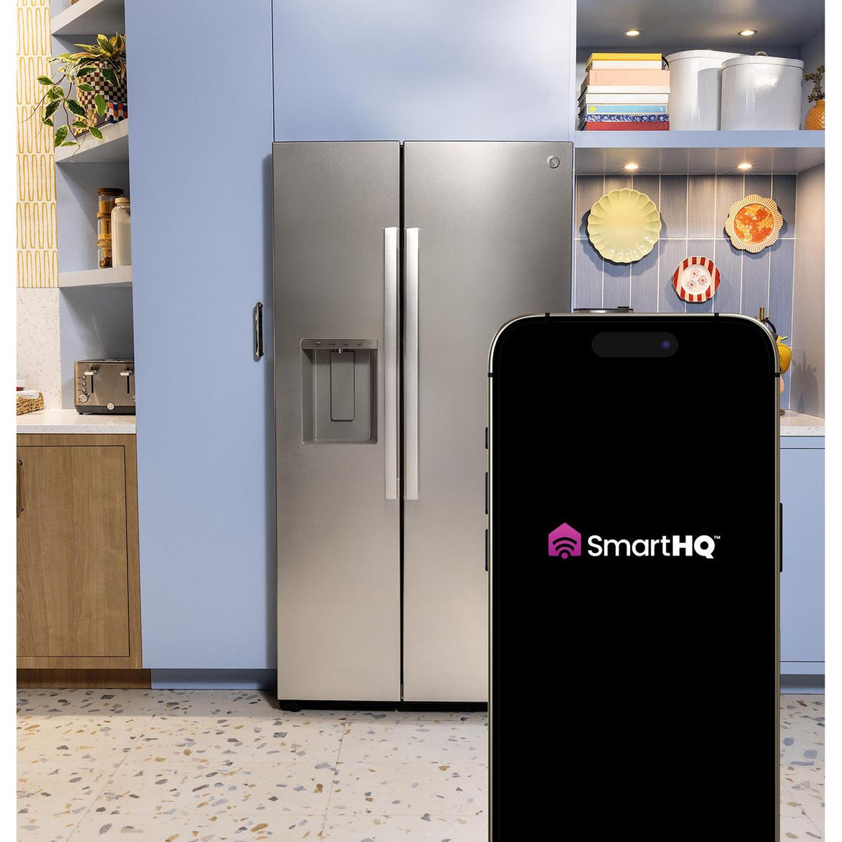 GE 27.7 cu. ft. Side-By-Side Refrigerator with Extra Tall Dispenser GSS28PYYFS IMAGE 13