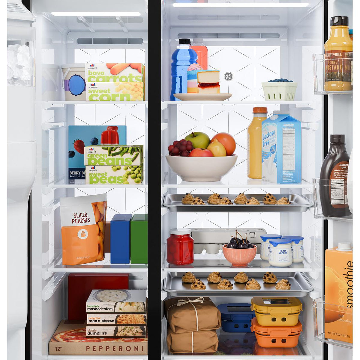GE 27.7 cu. ft. Side-By-Side Refrigerator with Extra Tall Dispenser GSS28PYYFS IMAGE 7
