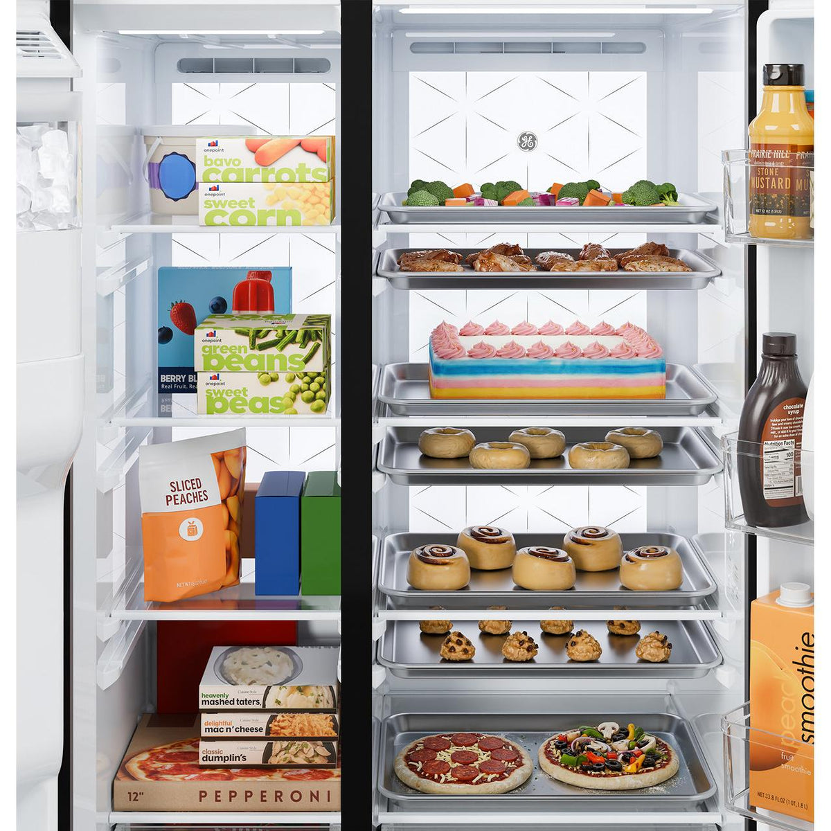 GE 27.7 cu. ft. Side-By-Side Refrigerator with Extra Tall Dispenser GSS28PYYFS IMAGE 8
