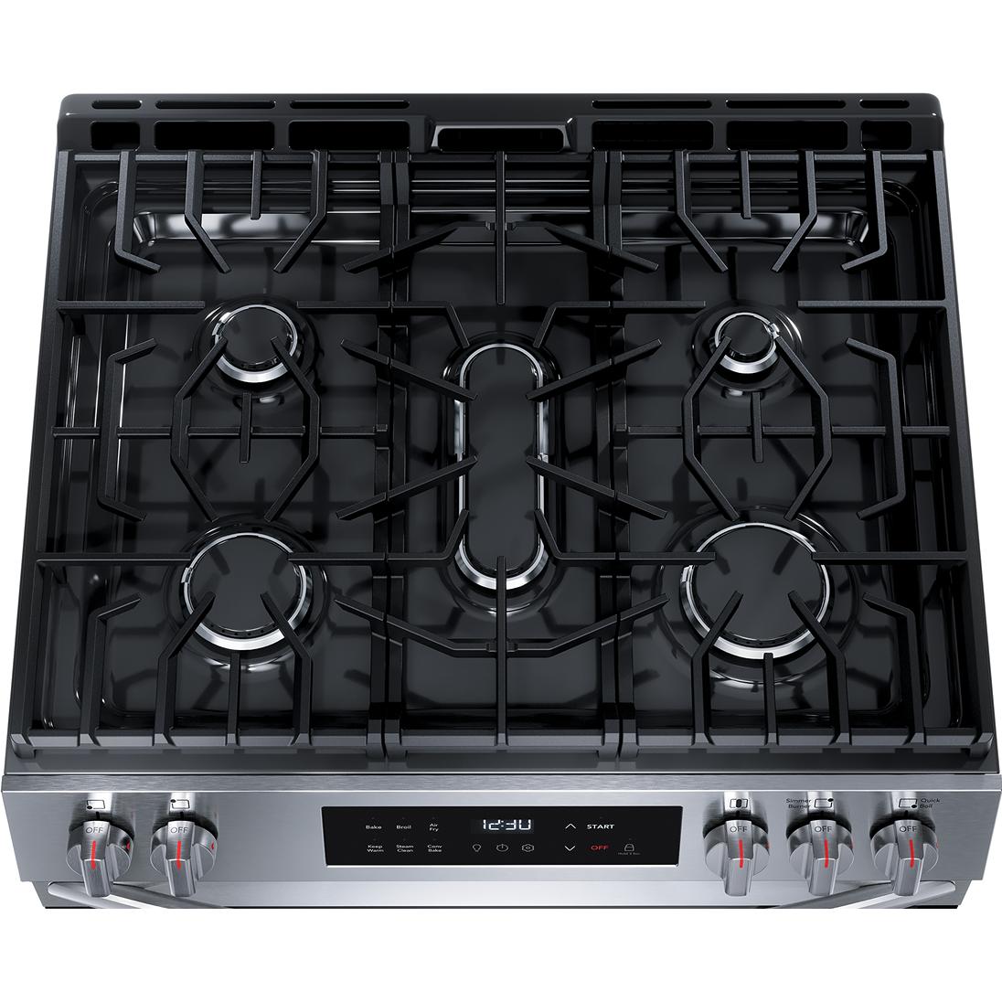 Frigidaire 30-inch Freestanding Gas Range with Air Fry FCFG3082BS IMAGE 5