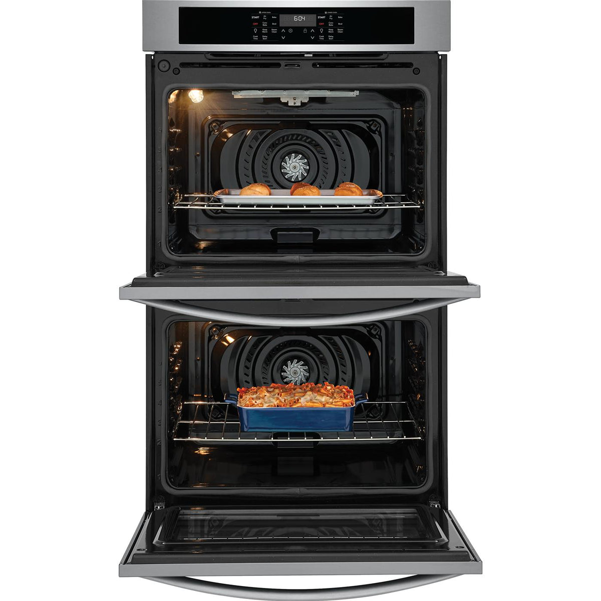Frigidaire 30-inch, 10.6 cu. ft. Built-in Double Wall Oven with Air Fry FCWD3030AS IMAGE 2