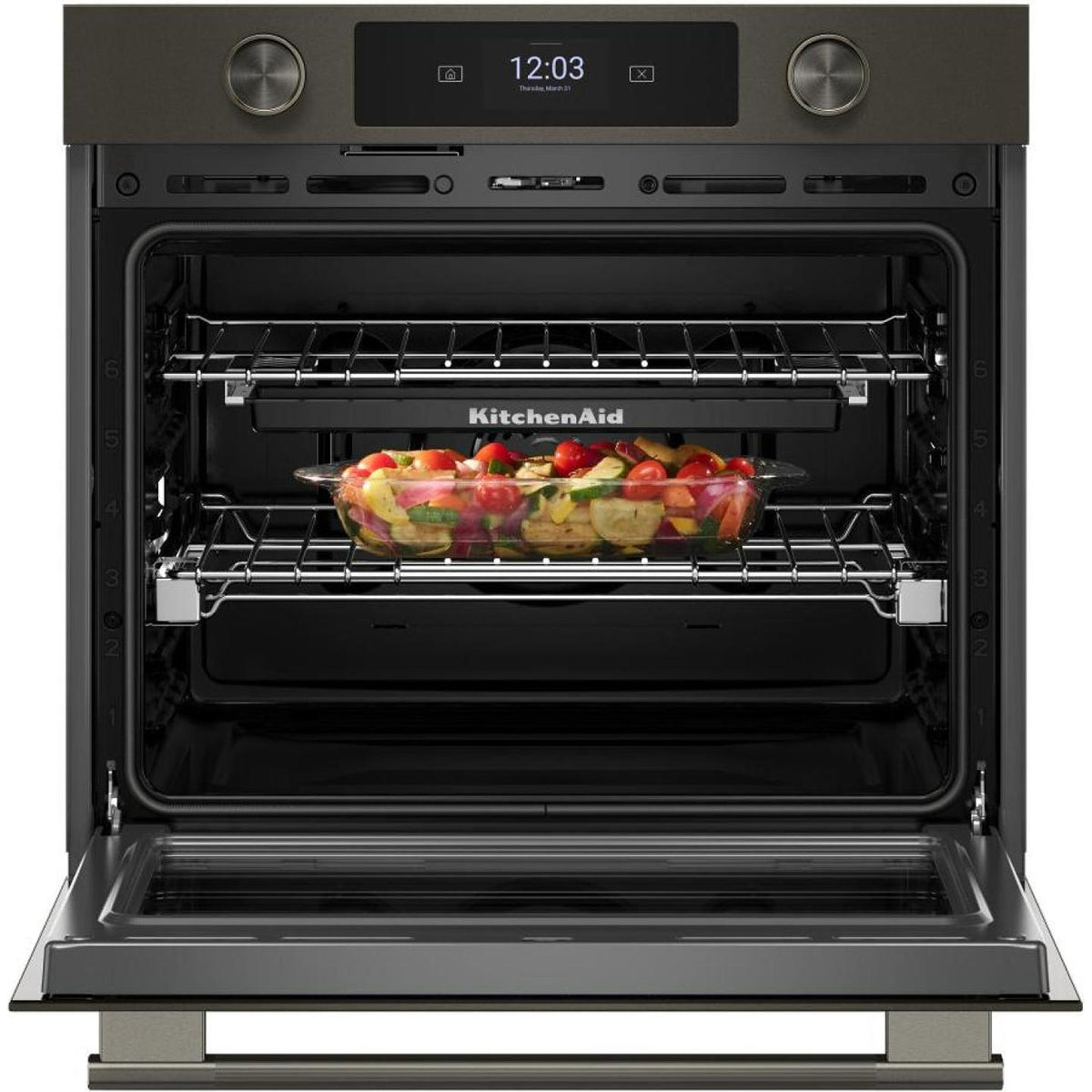 KitchenAid 30-inch Smart Electric Single Wall Oven with Intelligent Cooking Camera KOES930SBE IMAGE 3