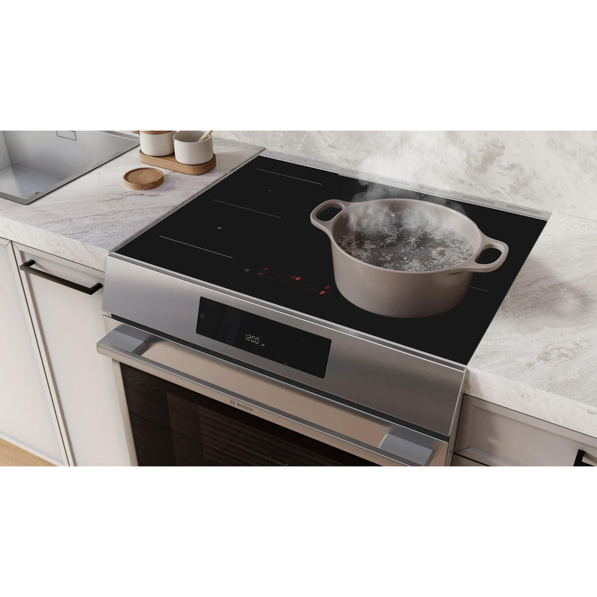 Bosch 500 Series Induction Freestanding Range HIF5050MC IMAGE 11