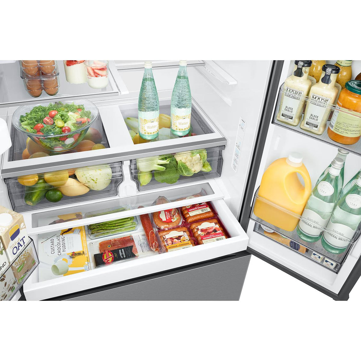 Samsung 31 cu.ft. Bespoke AI 3-Door French Door Refrigerator RF32CG5B30SRAA IMAGE 6
