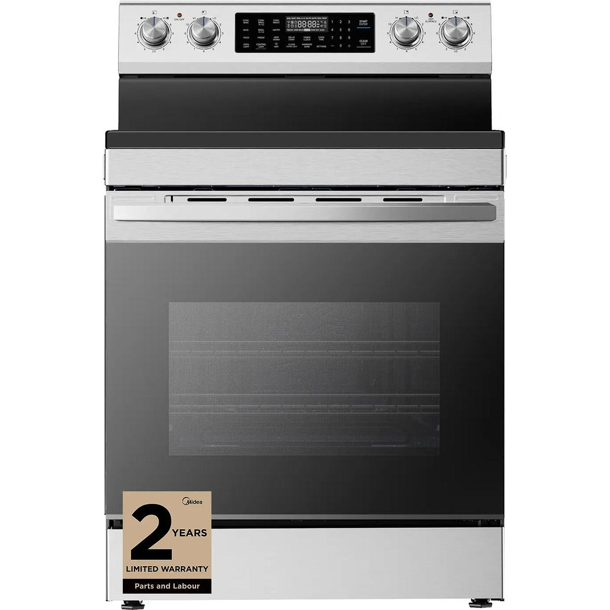 Midea 6.3 Cu. Ft. Freestanding Electric Range with Air Fry MER30A15ASTC IMAGE 1