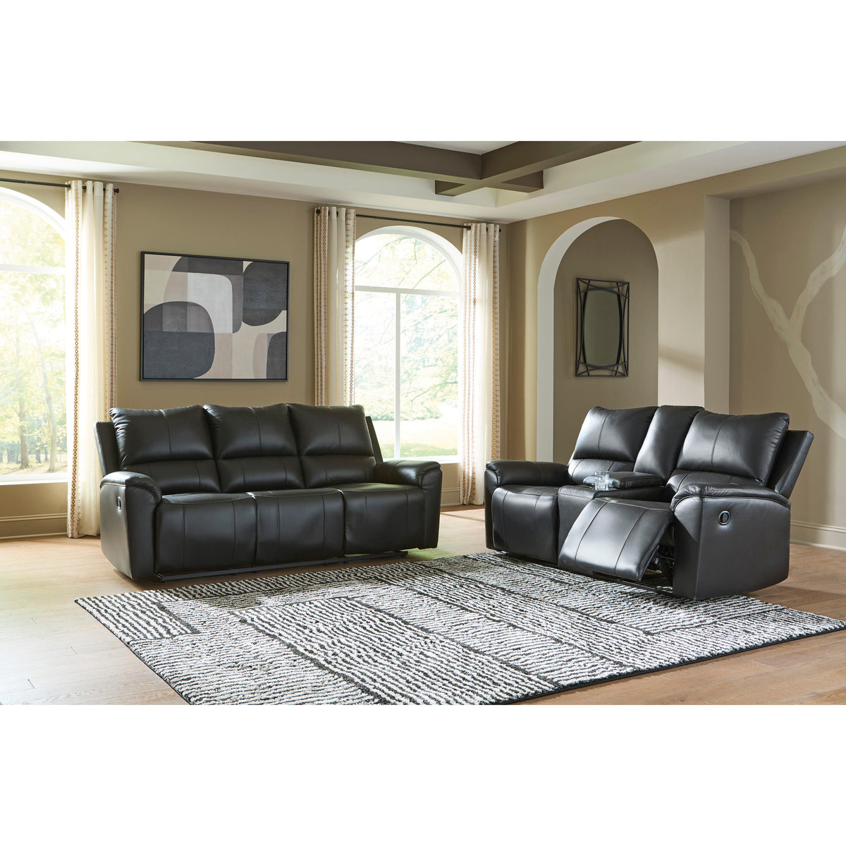 Signature Design by Ashley Glossmore Reclining Leather Match Loveseat with Console PCU1170094C IMAGE 6