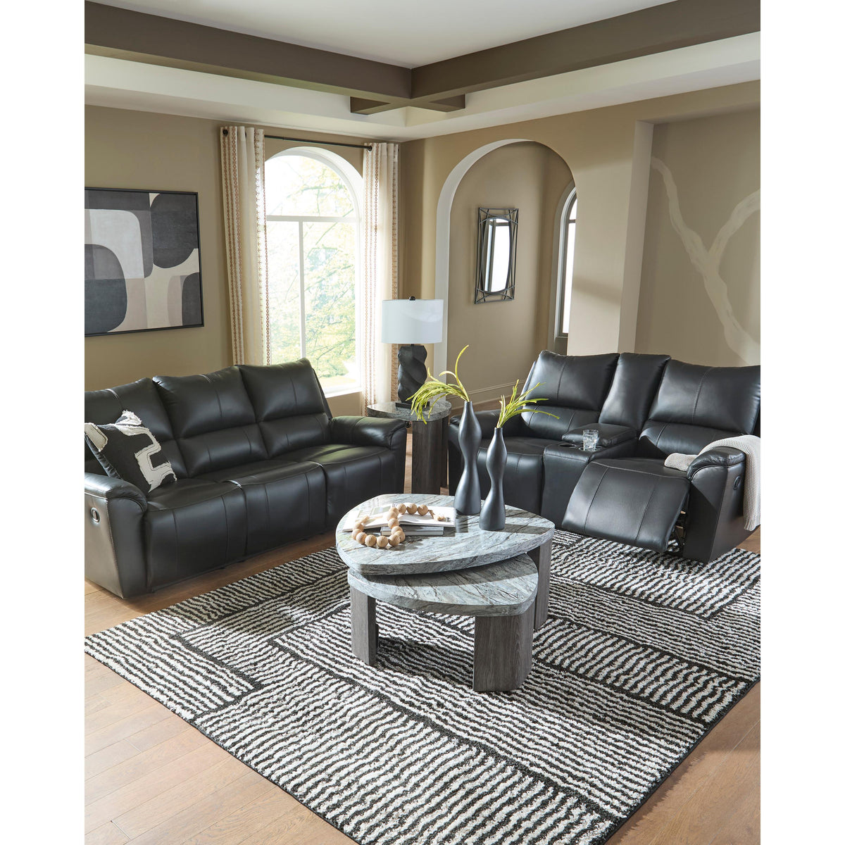 Signature Design by Ashley Glossmore Reclining Leather Match Sofa PCU1170088C IMAGE 9