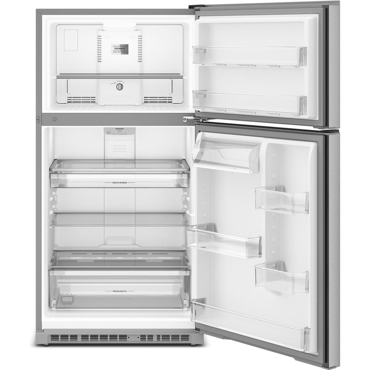 Maytag 33-inch, 21.3 cu. ft. Freestanding Top Freezer Refrigerator with EvenAir™ Cooling Tower MRTX5121TZ IMAGE 2