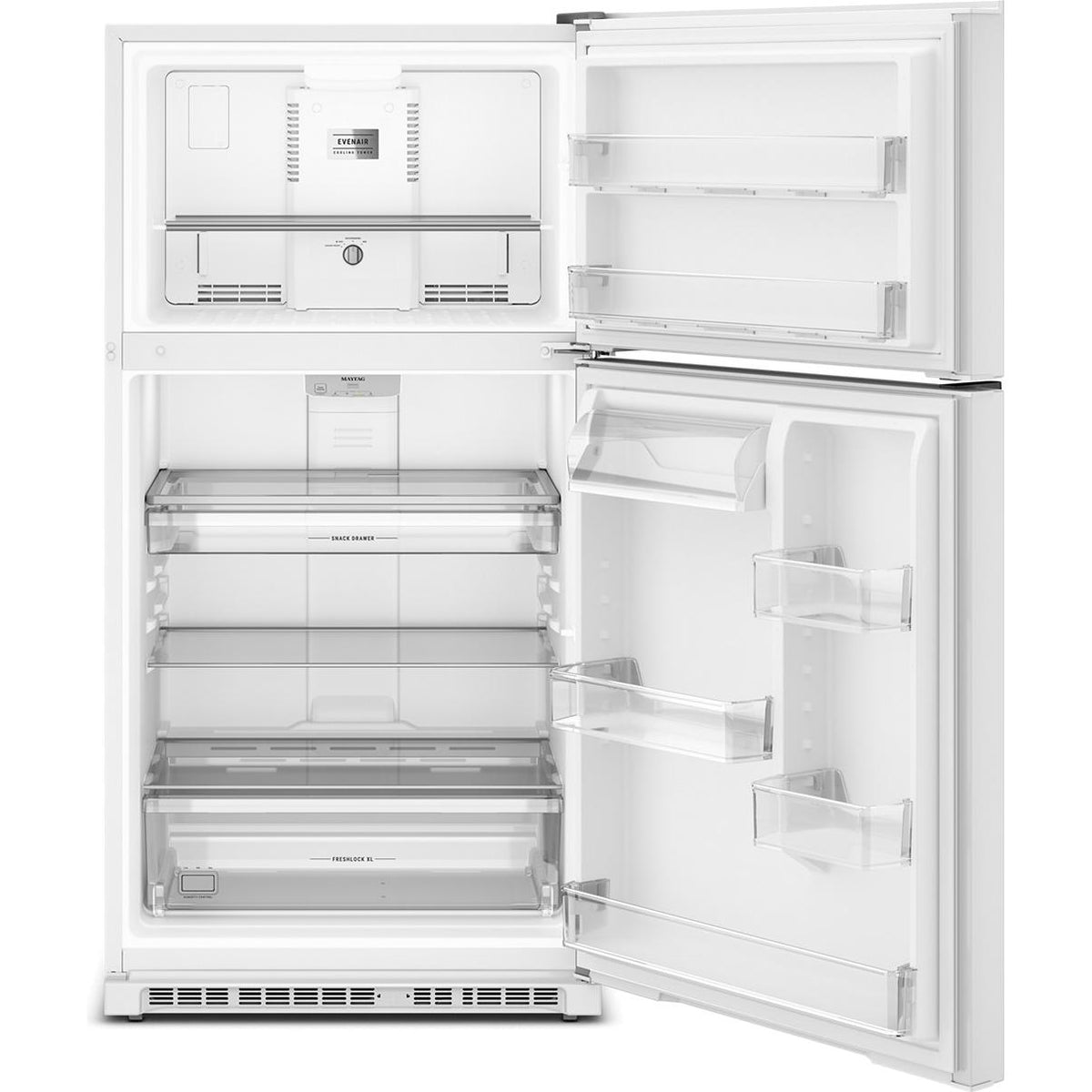 Maytag 33-inch, 21.3 cu. ft. Freestanding Top Freezer Refrigerator with EvenAir™ Cooling Tower MRTX5121TW IMAGE 2