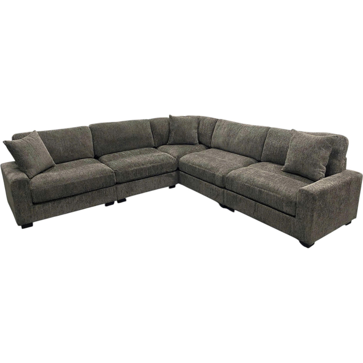 Primo International Sectionals Stationary Spencer 5-Piece Sectional - Coffee IMAGE 1