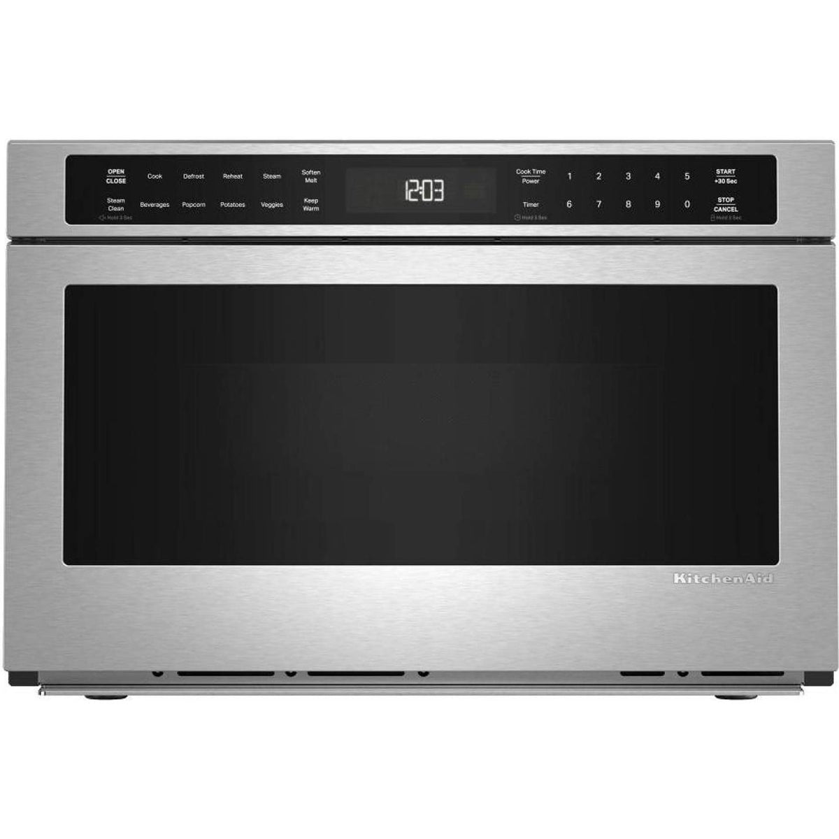 KitchenAid 24-inch, 1.2 cu. ft. Under-Counter Microwave Oven Drawer with Steam Cooking KMBD524TPS IMAGE 1