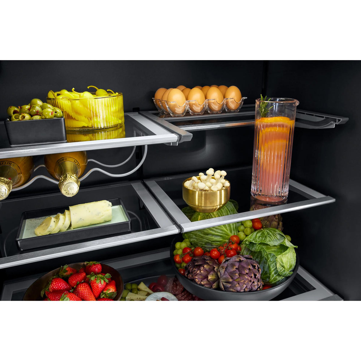 JennAir 36-inch, 23.84 cu. ft. Counter-Depth French 3-Door Refrigerator with Water and Ice Dispensing System JFFCCE72SL IMAGE 6