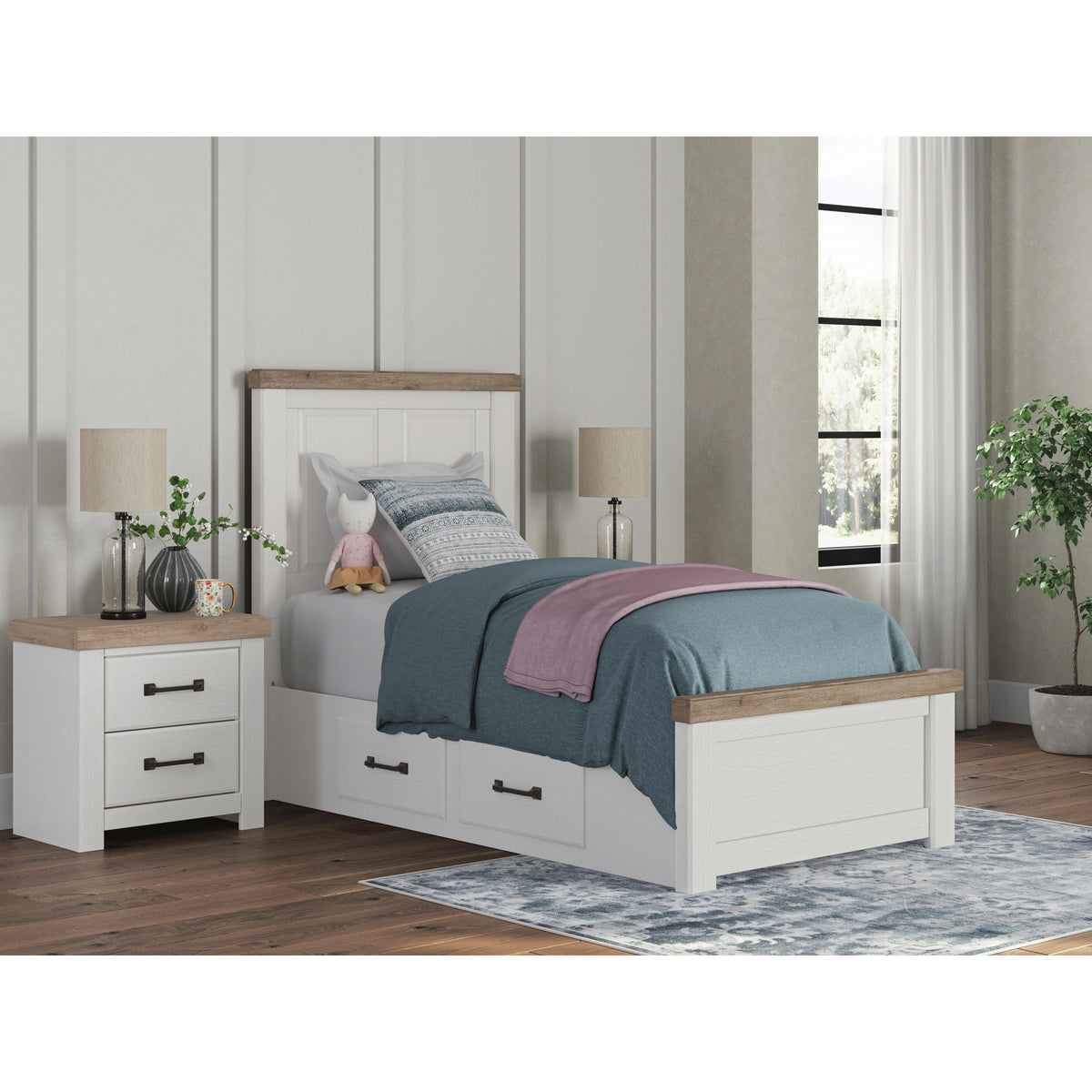 Benchcraft Savonport B4615B18 Twin Panel Bed with Storage IMAGE 8