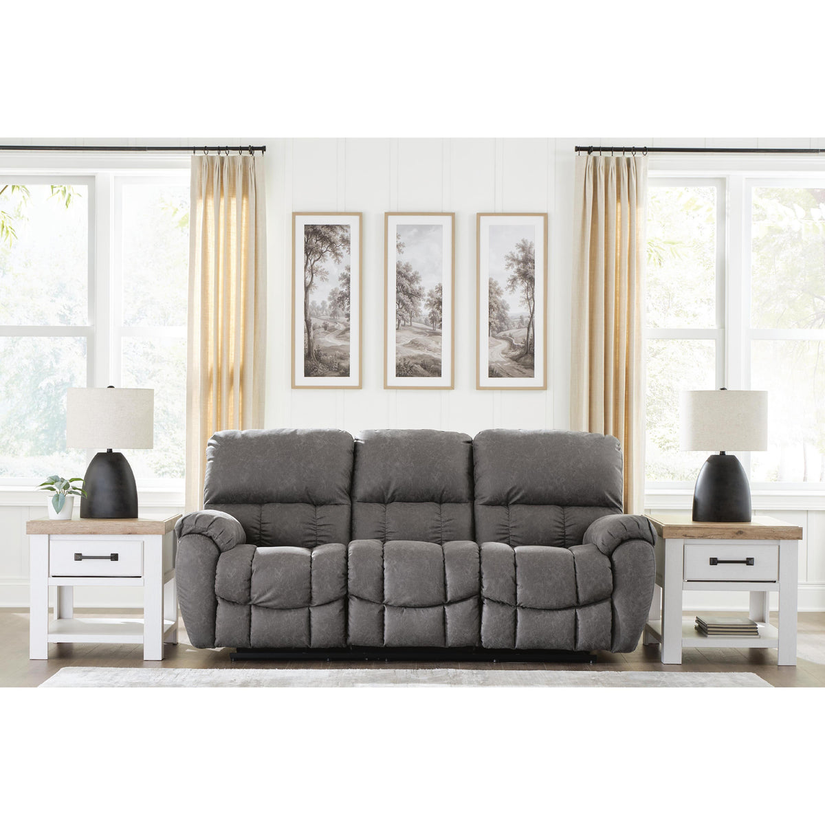 Signature Design by Ashley Bakerstein PC1250315 Power Recliner Sofa with Adjustable Headrest IMAGE 7
