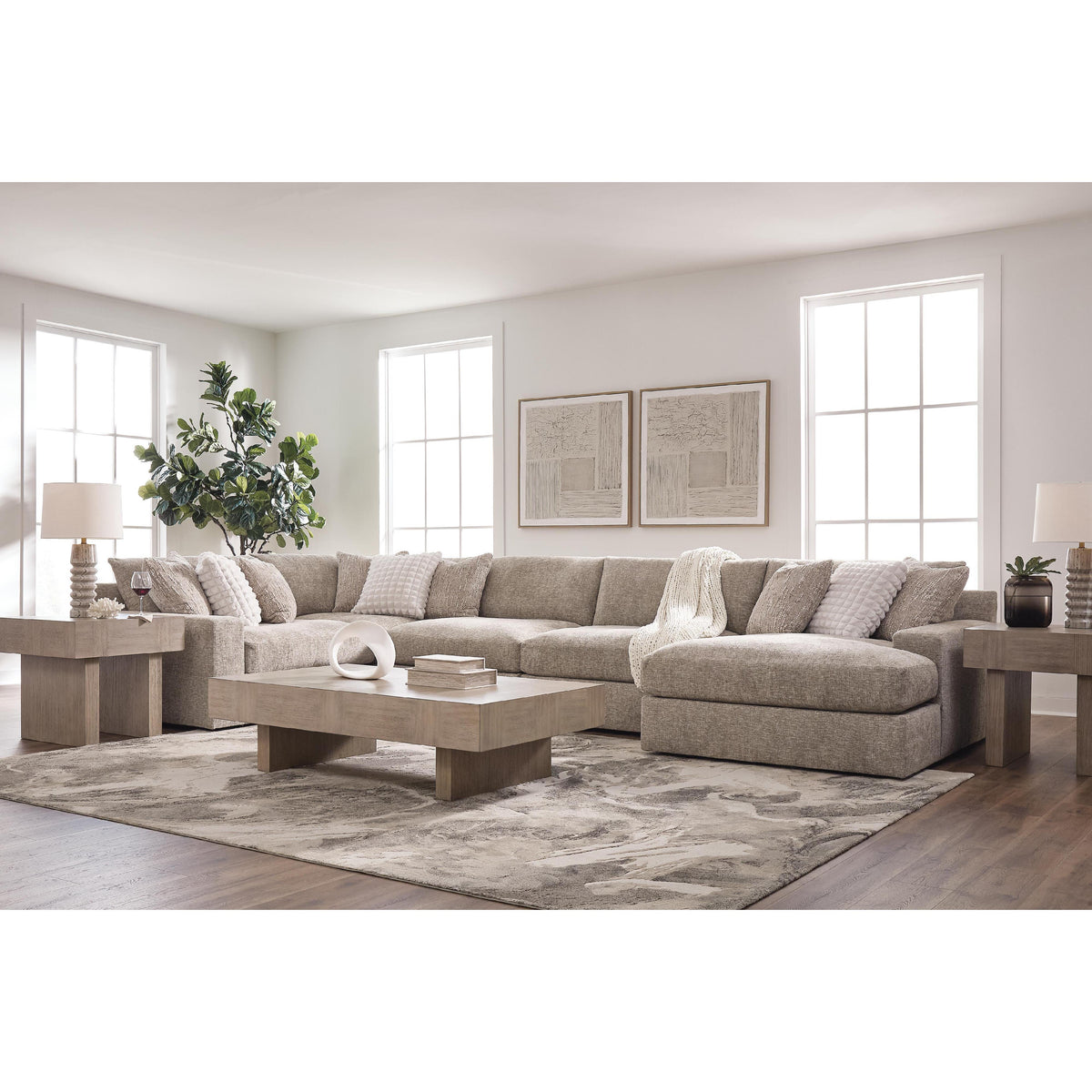 Signature Design by Ashley Nexora-Court PC68008S13 5 pc Sectional with Chaise IMAGE 2