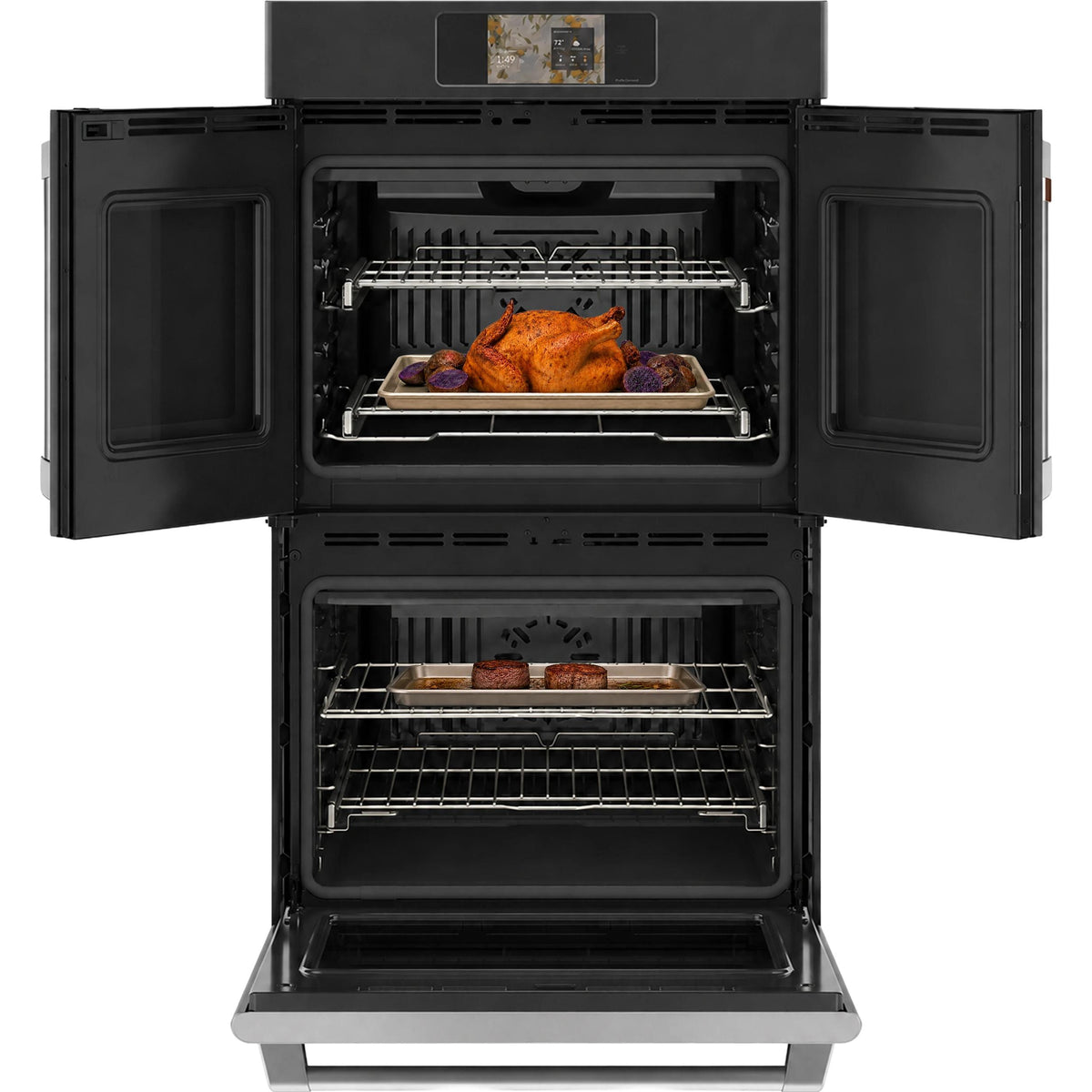 Café 30-inch, 10.0 cu. ft. Built-in Double Wall Oven with True European Convection CTD90FP3ZD1 IMAGE 3