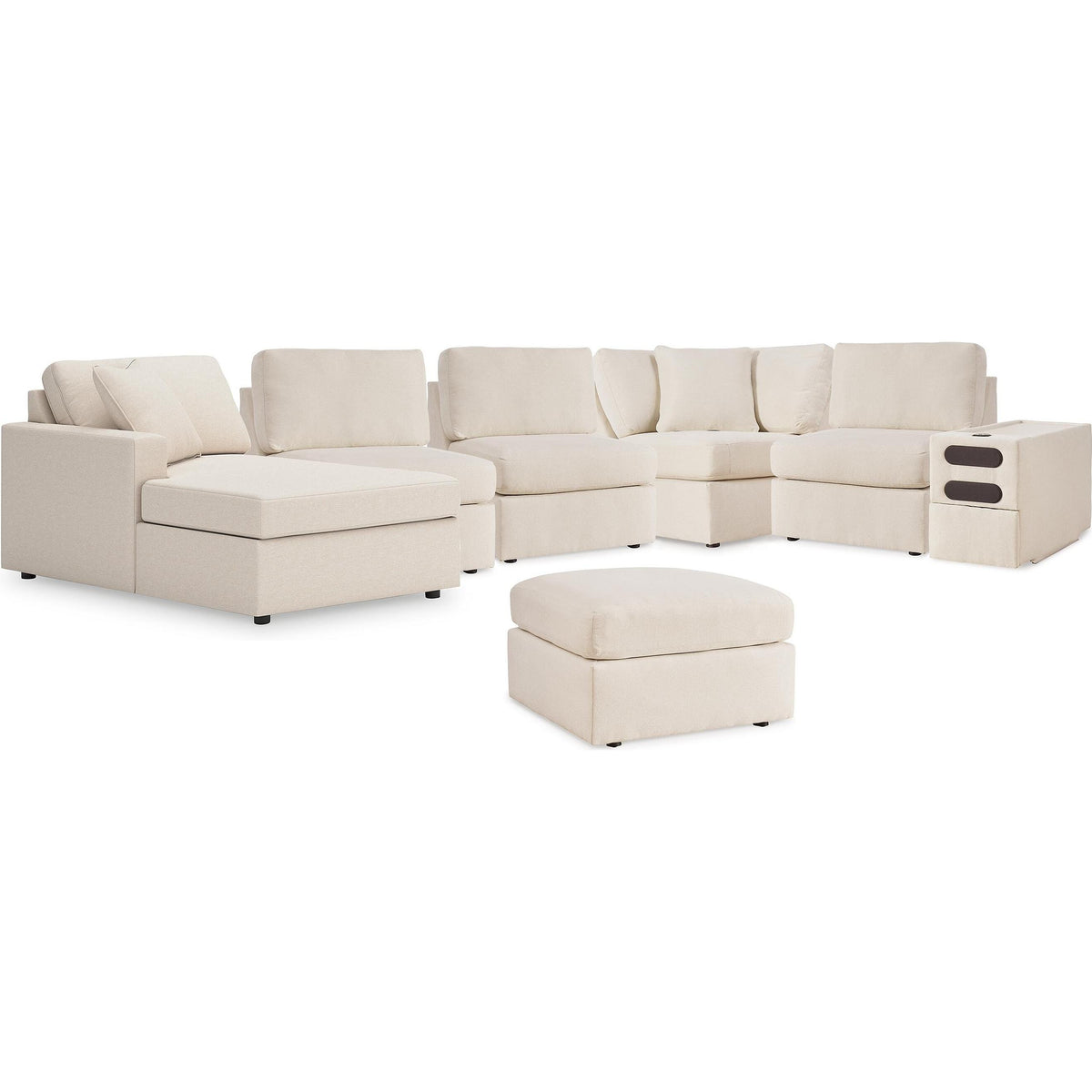 Signature Design by Ashley® Modmax 92102U10 6 pc Sectional with Chaise and Ottoman - Spice IMAGE 1