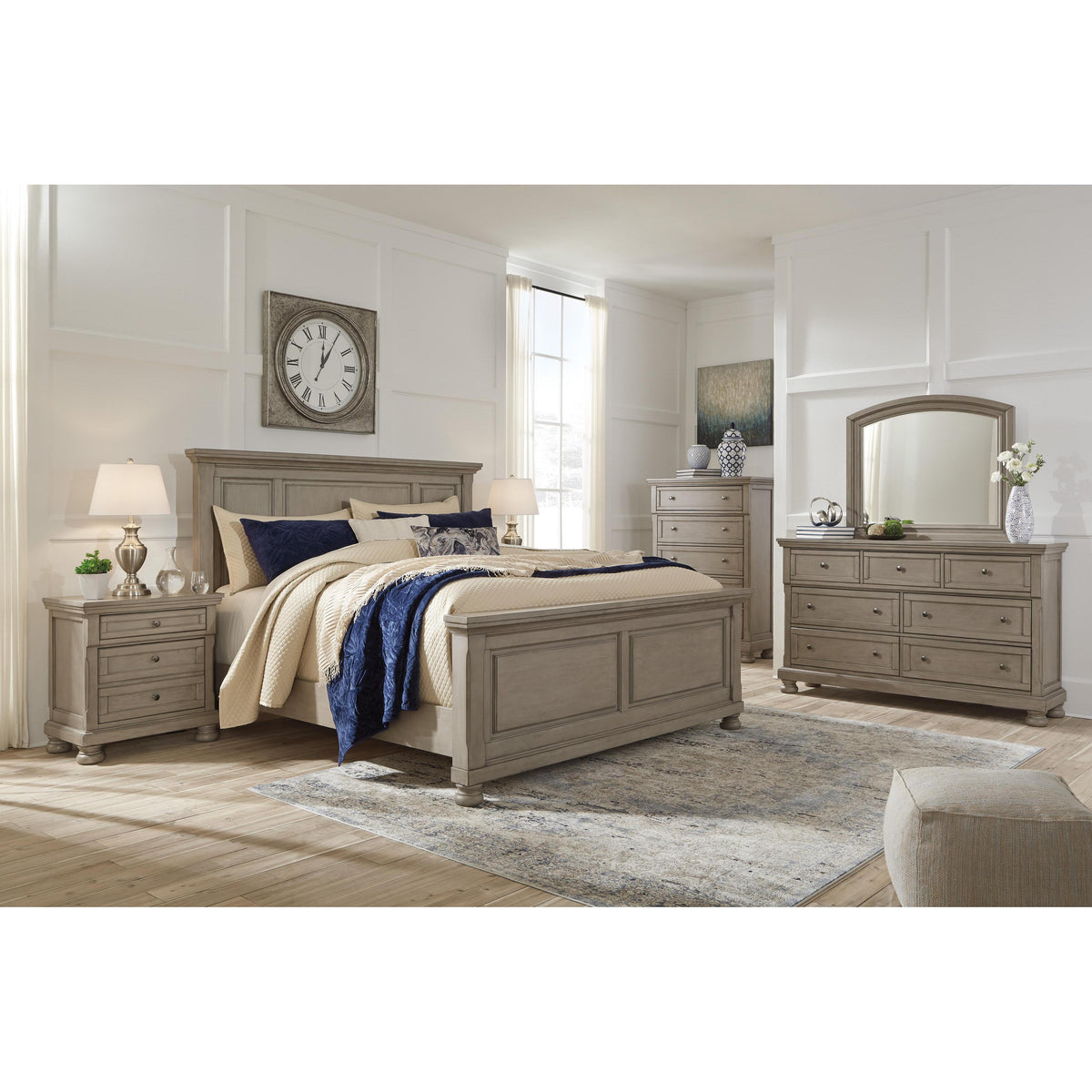  Signature Design by Ashley Lettner B733 6 pc Queen Panel Bedroom Set IMAGE 1