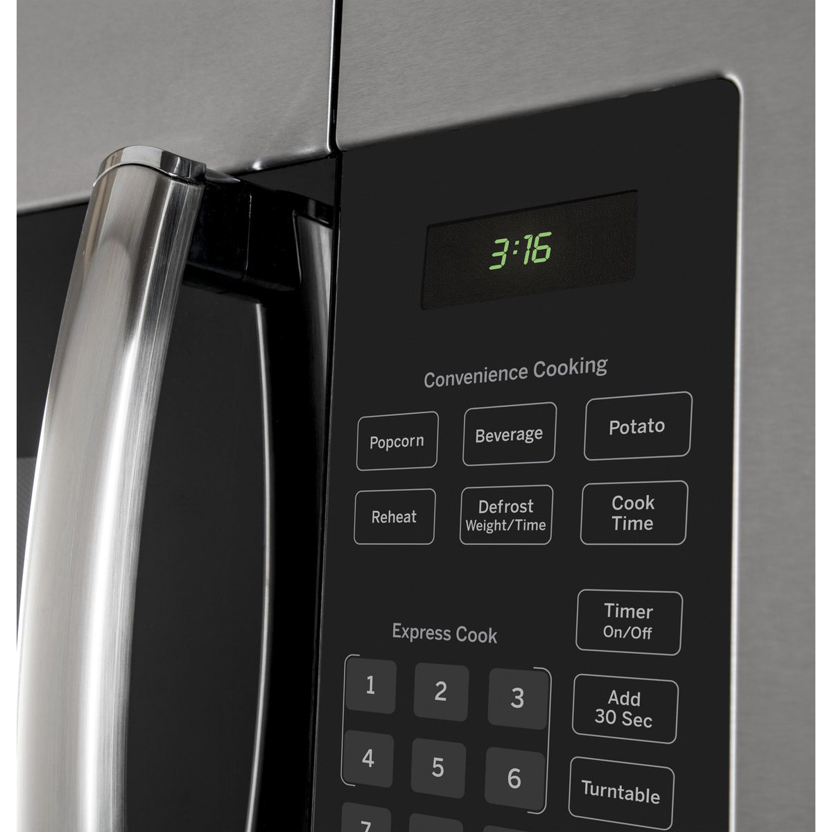  GE 30-inch, 1.6 cu. ft. Over-the-Range Microwave Oven JVM1635SFC IMAGE 3