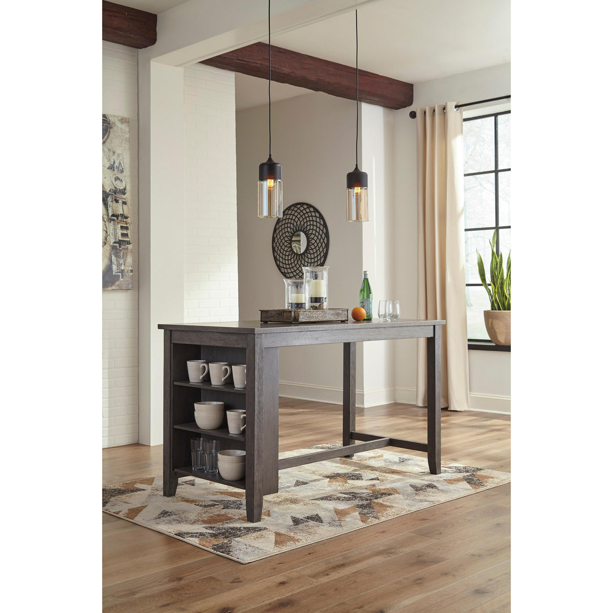  Signature Design by Ashley Caitbrook D388D2 5 pc Counter Height Dining Set IMAGE 2
