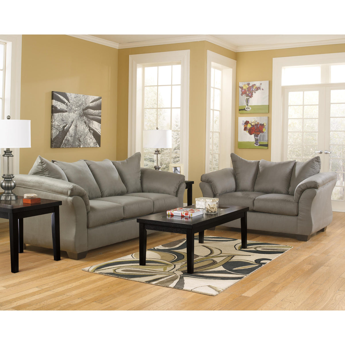  Signature Design by Ashley Darcy Stationary Fabric Loveseat 7500535 IMAGE 9