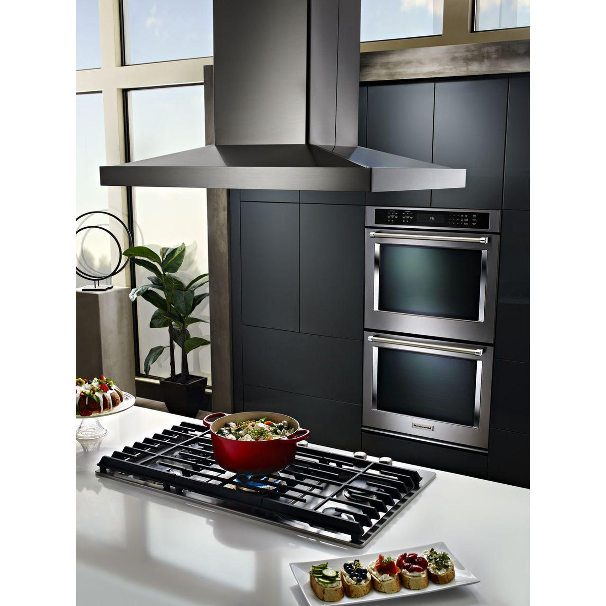  KitchenAid 30-inch Built-in Gas Cooktop with Griddle KCGS950ESS IMAGE 6