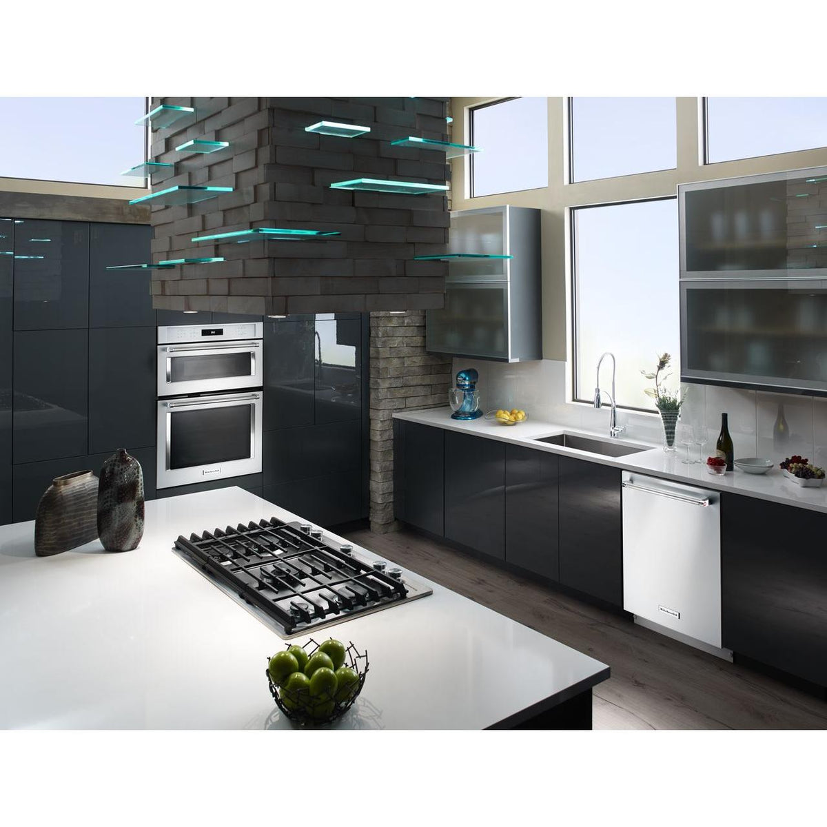  KitchenAid 36-inch Built-in Gas Cooktop with Even-Heat™ Burner KCGS556ESS IMAGE 17