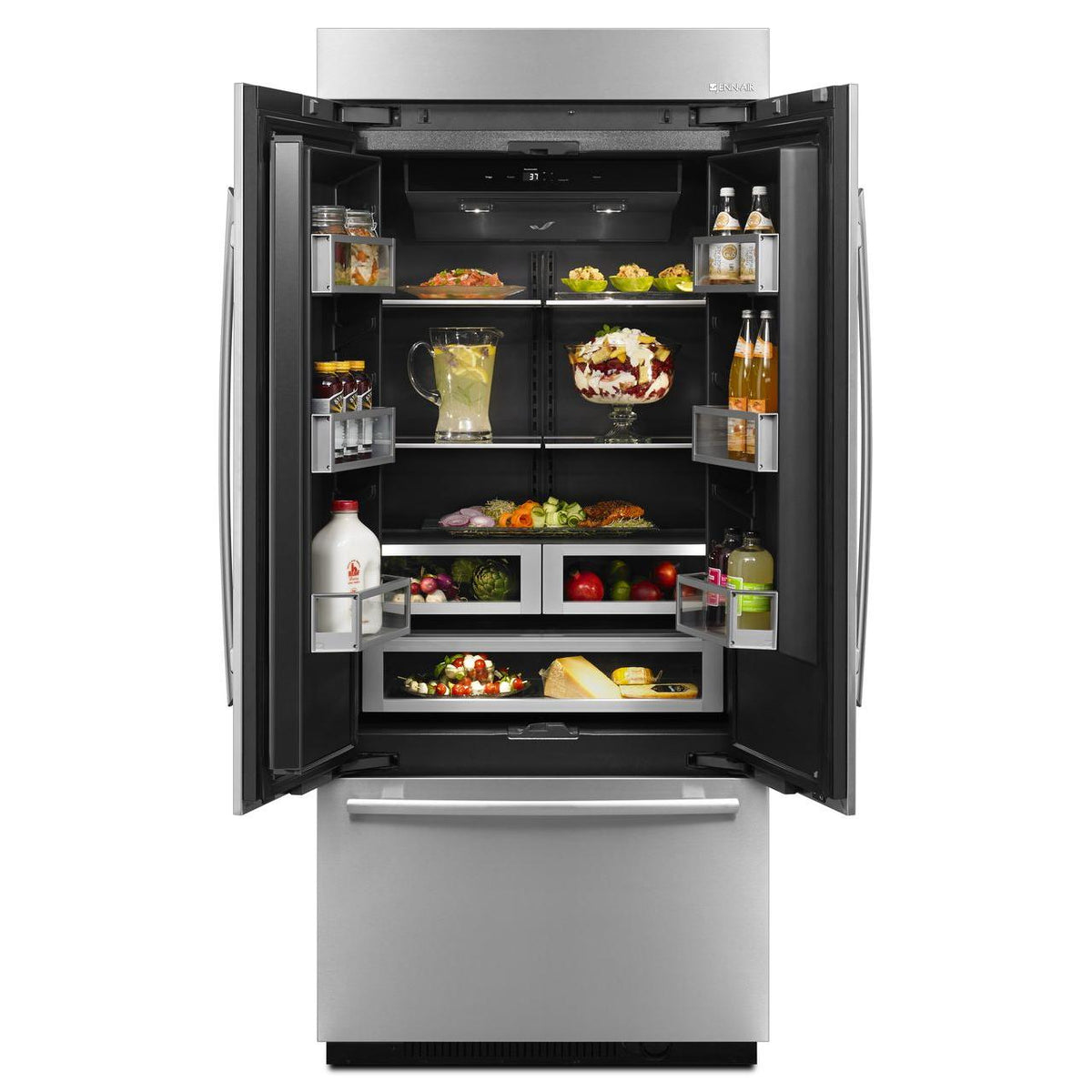 JennAir 36-inch, 20.8 cu. ft. Built-in French 3-Door Refrigerator with Interior Ice Maker JF36NXFXDE IMAGE 9