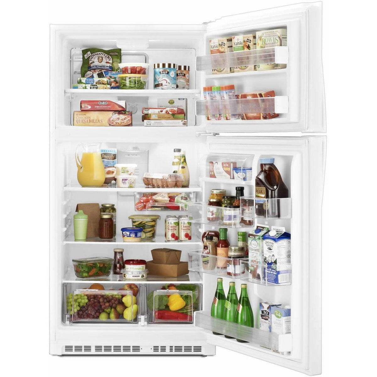  Whirlpool 33-inch, 21.3 cu. ft. Freestanding Top Freezer Refrigerator with Flexi-Slide™ Bin WRT541SZDW IMAGE 5