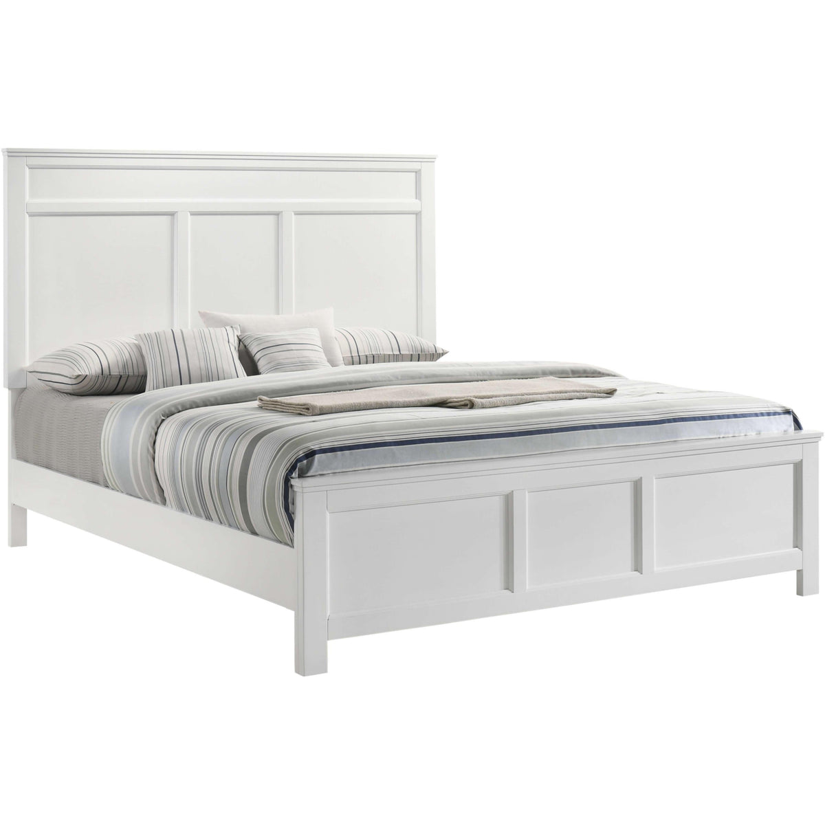  New Classic Furniture Andover B677W 6 pc Queen Panel Bedroom Set IMAGE 2