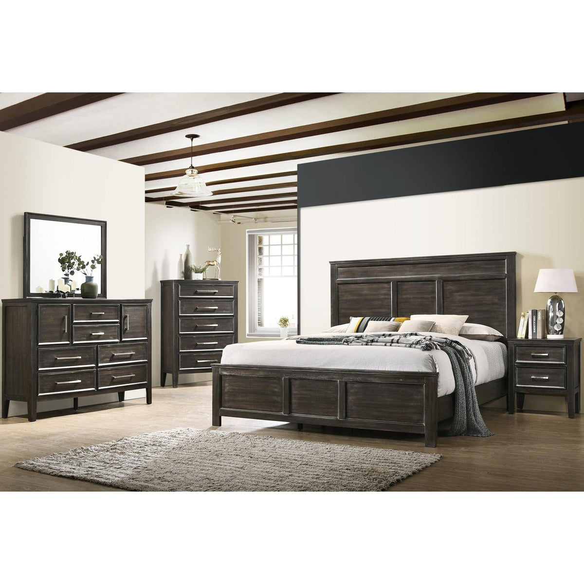  New Classic Furniture Andover B677B 6 pc King Panel Bedroom Set IMAGE 1