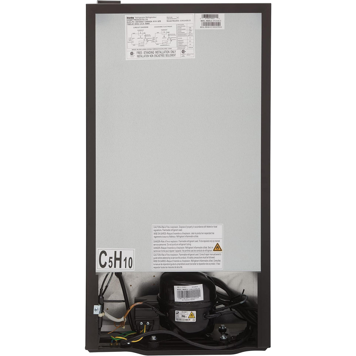 Danby 18-inch, 3.2 cu. ft. Compact Refrigerator DCR032A2BSLDD IMAGE 8