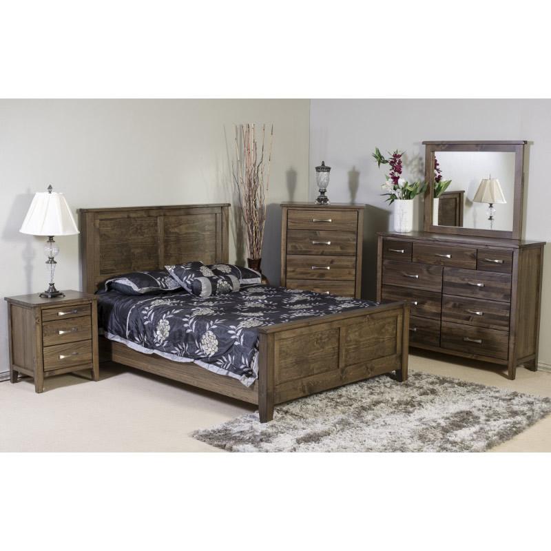  Mako Wood Furniture Scarlet 4100 7 pc Queen Bedroom Set IMAGE 1