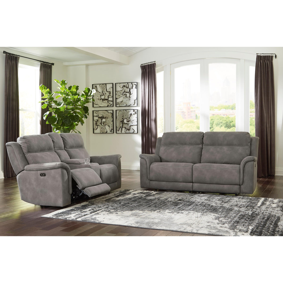  Signature Design by Ashley Next-Gen Durapella 59301U1 2 pc Power Reclining Living Room Set IMAGE 2