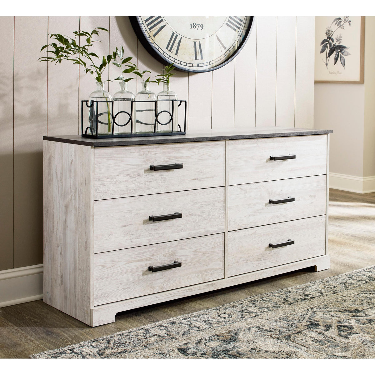 Signature Design by Ashley Shawburn EB4121 4 pc Queen Platform Bedroom Set IMAGE 3