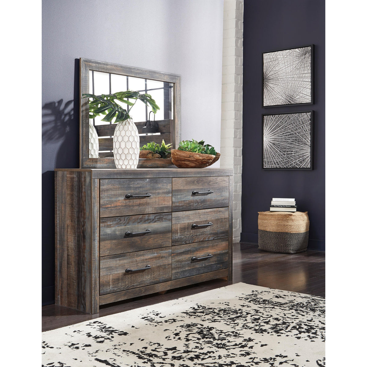  Signature Design by Ashley Drystan B211 5 pc Queen Bookcase Storage Bedroom Set IMAGE 2