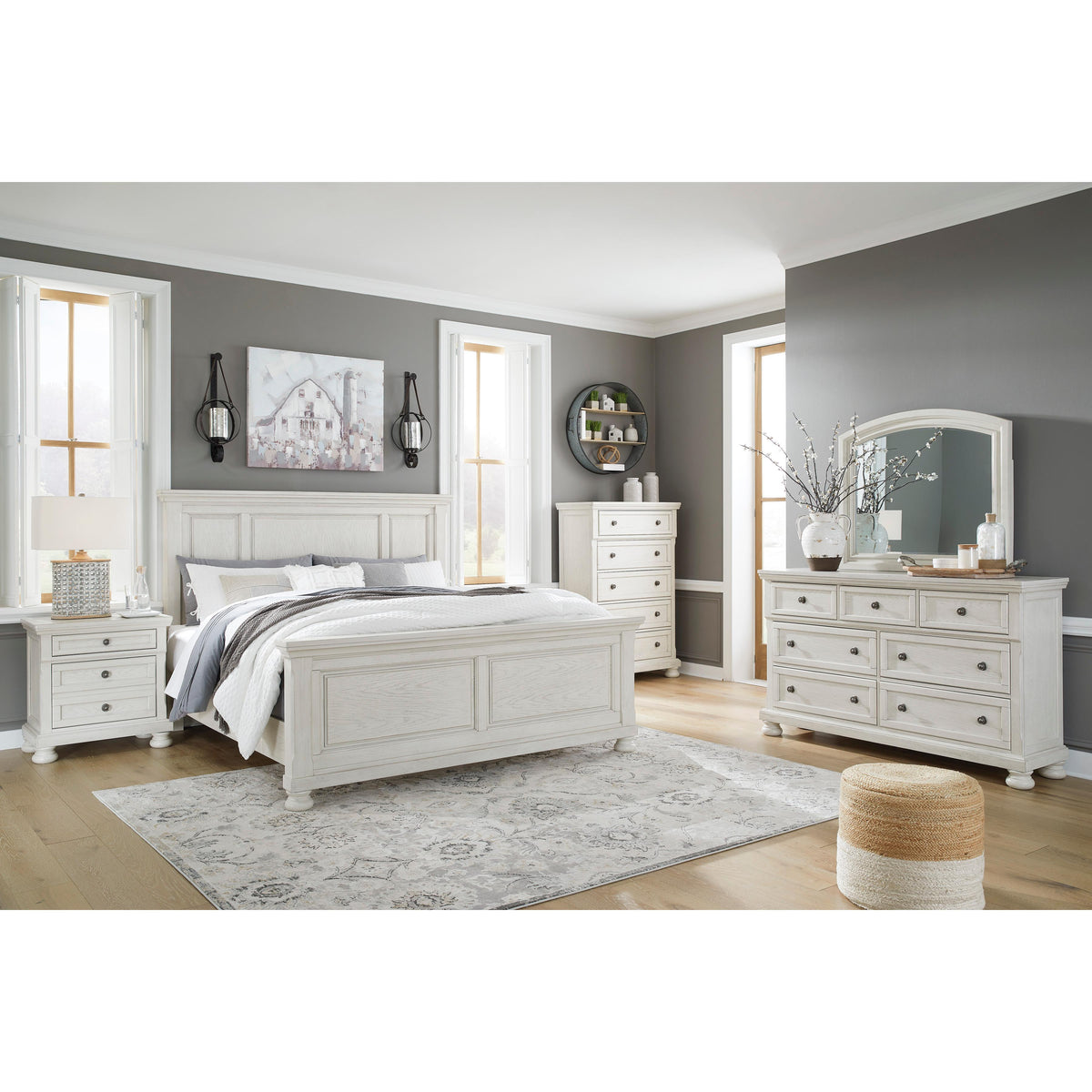  Ashley Robbinsdale B742 7 pc Queen Panel Bedroom Set IMAGE 1