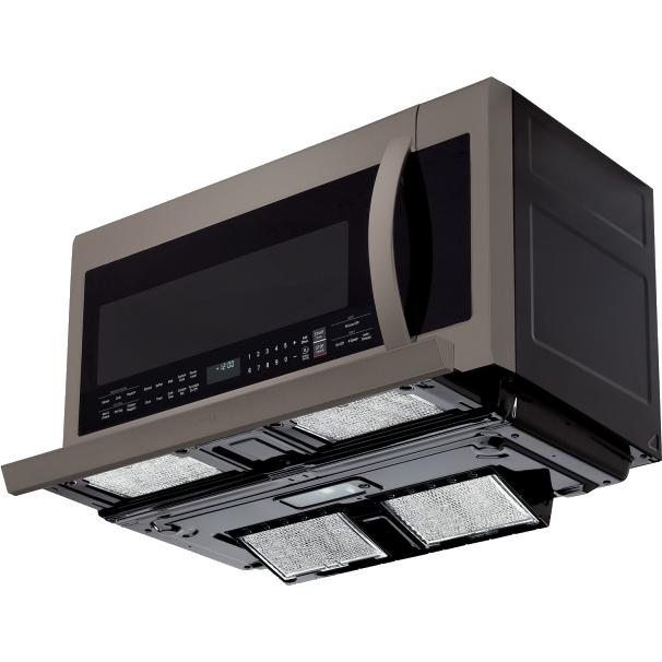  LG 30-inch, 2.2 cu. ft. Over-the-Range Microwave Oven with 2nd Generation Slide-Out ExtendaVent™ LMV2257BD IMAGE 4