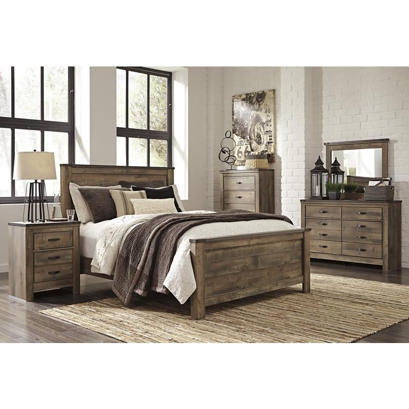  Signature Design by Ashley Trinell B446-96 Queen Panel Rails IMAGE 2